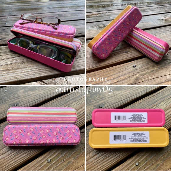 NEW! 2 Hinged Pencil Box and Glass Case - Picture 4 of 6